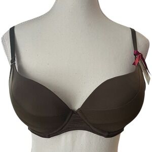The Little Bra Company Iris Contour Mesh Bra Olive Green C005-Iris 36B New